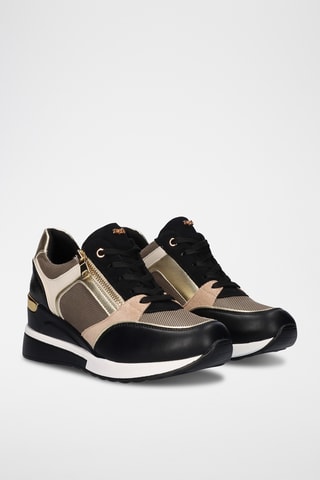 Zapatillas de cuña - Negro