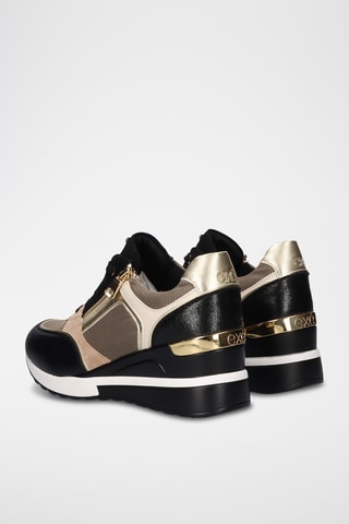 Zapatillas de cuña - Negro
