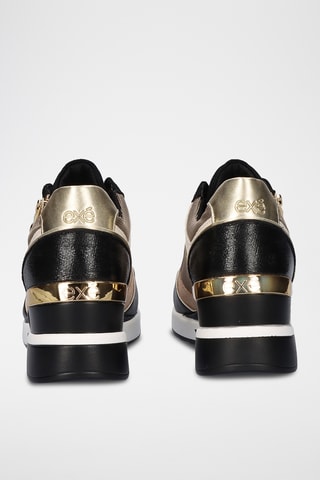 Zapatillas de cuña - Negro