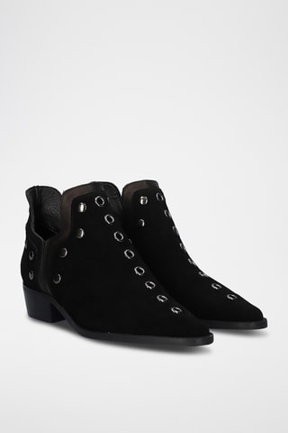 Botines de nobuk - Negro