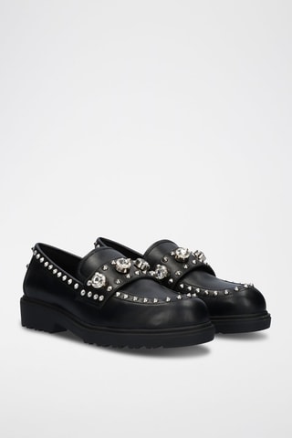 Mocasines de tacón - Negro