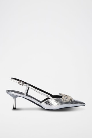 Zapatos de piel Alin - Plateado