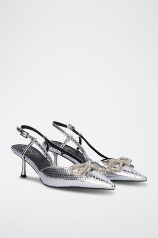 Zapatos de piel Alin - Plateado
