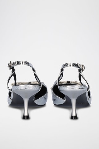Zapatos de piel Alin - Plateado