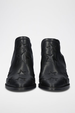 Low boots en cuir - Noir