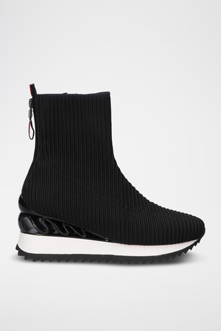 Botines de cuña - Negro
