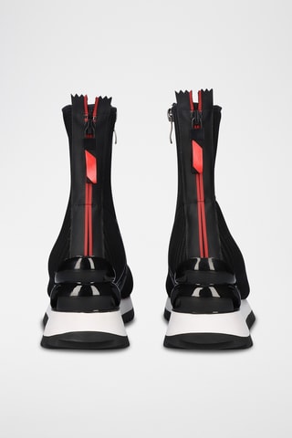 Botines de cuña - Negro