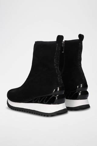 Botines de cuña - Negro