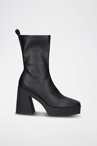 Botines con plataforma - Negro