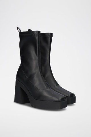 Botines con plataforma - Negro