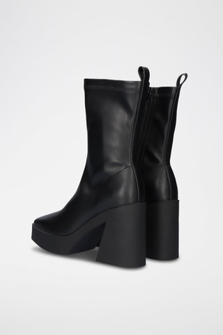 Botines con plataforma - Negro