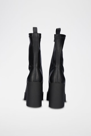 Botines con plataforma - Negro