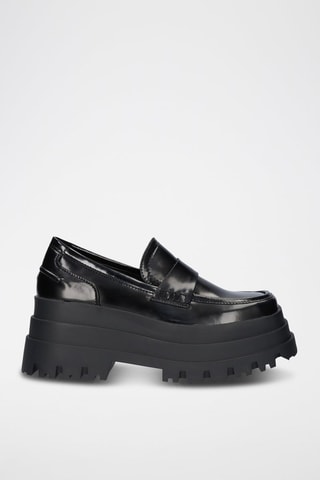 Mocasines con plataforma - Negro