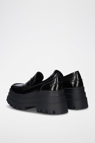 Mocasines con plataforma - Negro