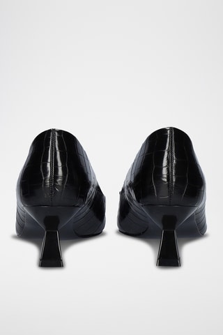 Zapatos con brillo de tacón - Negro