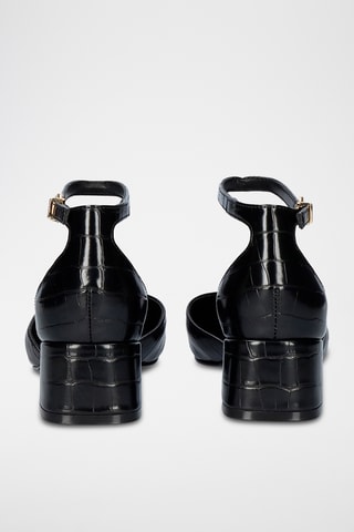 Zapatos con brillo de tacón - Negro