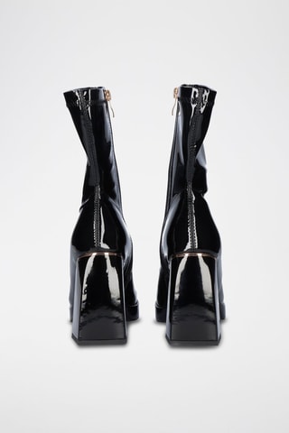 Botines de charol - Negro