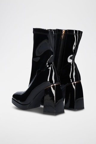 Botines de charol - Negro