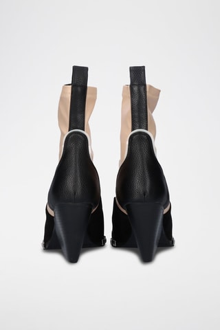 Botines - Beige y negro