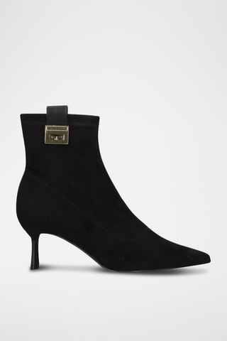 Botines Divina - Negro y dorado