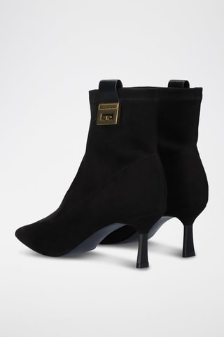 Botines Divina - Negro y dorado