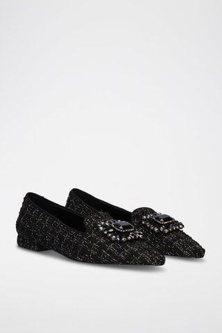 Mocasines de piel Joana - Negro