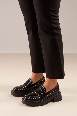 Mocasines con plataforma - Negro
