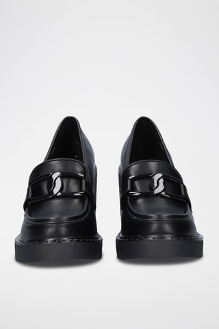 Mocasines de tacón - Negro