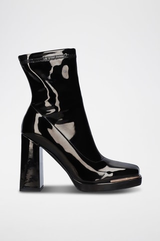 Botines de charol - Negro