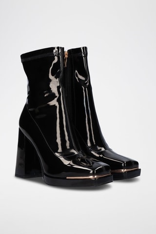 Botines de charol - Negro