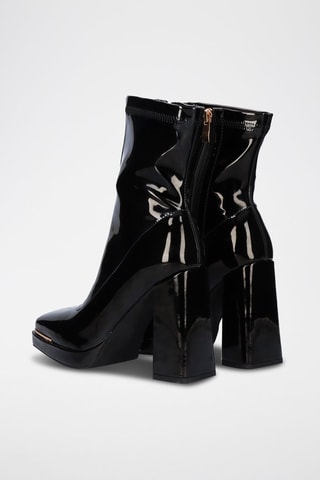 Botines de charol - Negro