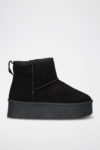 Botines forrados - Negro