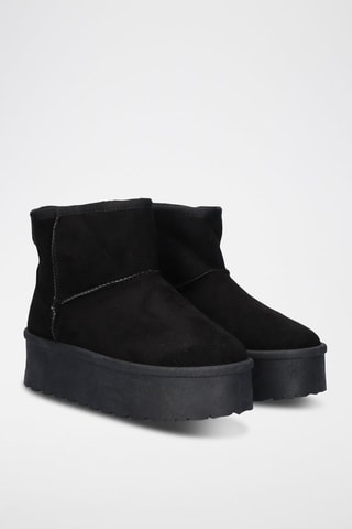Botines forrados - Negro