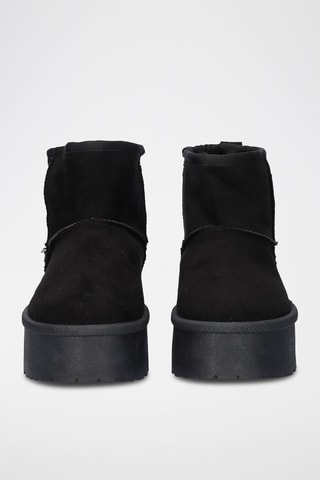 Botines forrados - Negro