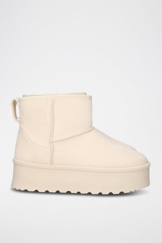 Botines forrados - Beige