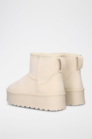 Botines forrados - Beige