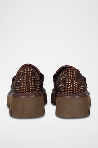 Mocasines de piel - Marrón