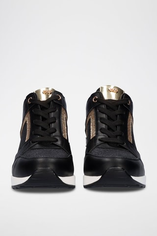 Zapatillas de cuña - Negro