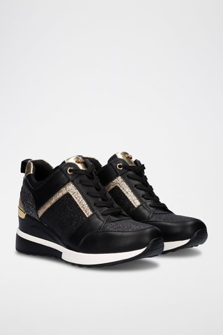 Zapatillas de cuña - Negro