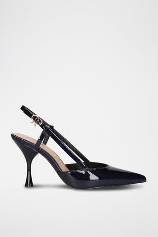 Zapatos con brillo de tacón - Negro