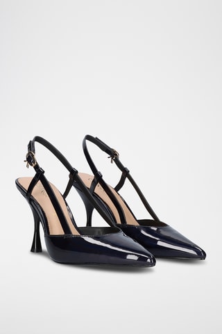 Zapatos con brillo de tacón - Negro