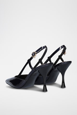 Zapatos con brillo de tacón - Negro