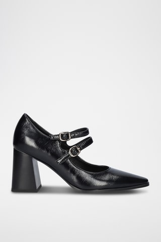 Babies vernies à talons - Noir