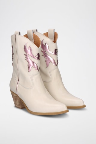 Santiags en cuir - Blanc
