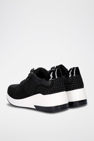 Zapatillas de cuña - Negro
