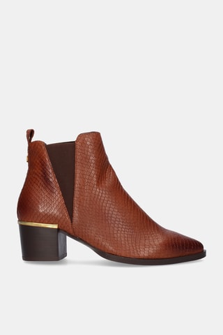 Bottines en cuir - Marron