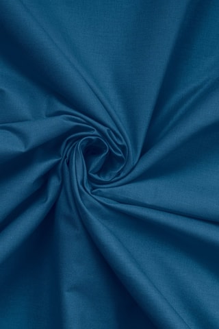 Sábana bajera de algodón reforzado 57 hilos/cm² Tonne Marie - Azul petróleo