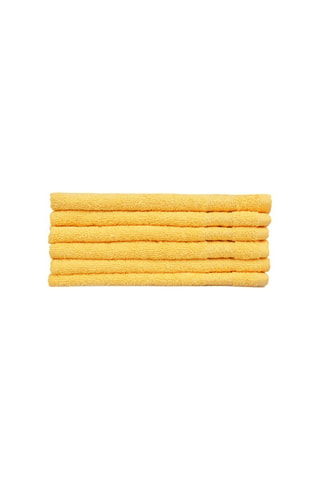 6 toallas de tocador Rainbow - Amarillo oscuro - 30 x 50 cm