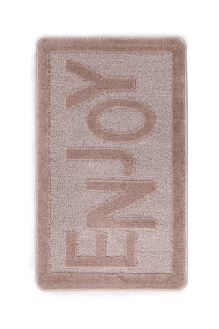 Alfombra de baño - Beige - 60 x 100 cm