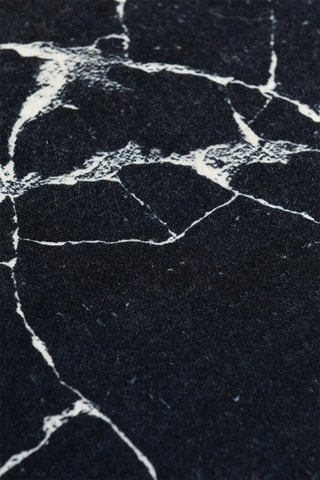 Alfombra de baño Marble - Negro - 40 x 60 cm